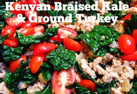 Whole30 Kenyan Braised Kale and Turkey